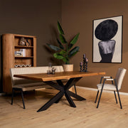 Eettafel Boomstamtafel Boston 220 cm 220x100x76 cm-Eettafels-Starfurn
