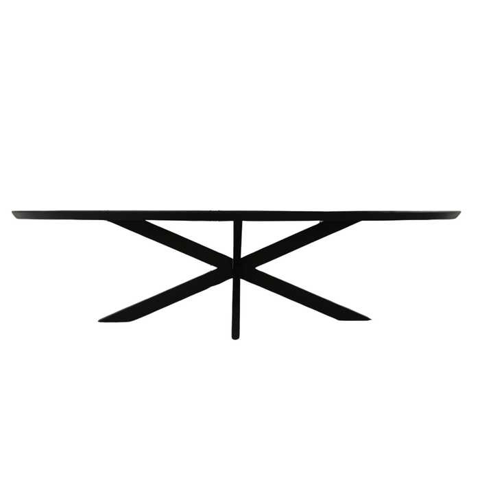 Eettafel Brandy Black | 180 cm | Ovaal-Eettafels-Starfurn