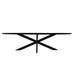 Eettafel Brandy Black | 210 cm | Ovaal-Eettafels-Starfurn