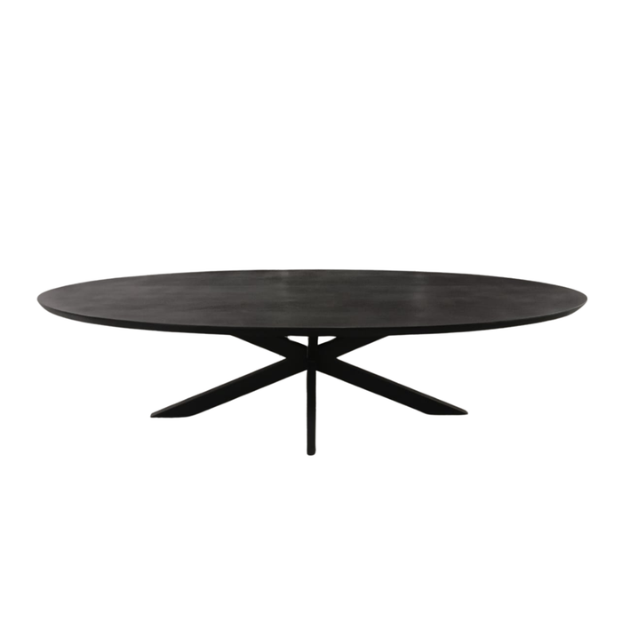 Eettafel Brandy Black | 300 cm | Ovaal-Eettafels-Starfurn