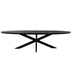 Eettafel Brandy Black | 300 cm | Ovaal-Eettafels-Starfurn