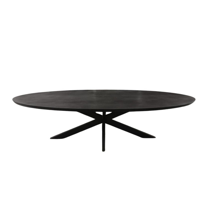 Eettafel Brandy Zwart - 160 cm - Ovaal-Eettafels-Starfurn