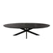 Eettafel Brandy Zwart - 160 cm - Ovaal-Eettafels-Starfurn