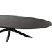 Eettafel Brandy Zwart - 160 cm - Ovaal-Eettafels-Starfurn