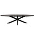 Eettafel Brandy Zwart - 160 cm - Ovaal-Eettafels-Starfurn