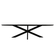 Eettafel Brandy Zwart 180 cm Ovaal 180x90x76 cm-Eettafels-Starfurn