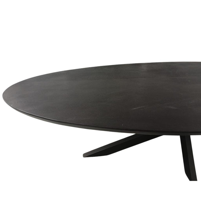 Eettafel Brandy Zwart - 210 cm - Ovaal-Eettafels-Starfurn