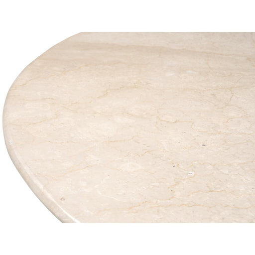 Eettafel Brix Bottecino Rond Mangohout Crème wit 130 cm-Eettafels-Livingfurn