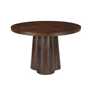 Eettafel Brix Clubs Mangohout Bruin 130 cm 130x130x78 cm-Eettafels-Livingfurn