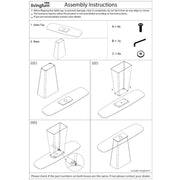 Eettafel Brix Eettafel Glas Crème wit 140x40 cm-Eettafels-Livingfurn