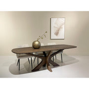 Eettafel Brix Eettafel Mangohout Bruin 250x105 cm-Eettafels-Livingfurn