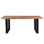 Eettafel Brix Eettafel Mangohout Naturel hout 160x90 cm 12494-Eettafels-Livingfurn