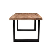 Eettafel Brix Eettafel Mangohout Naturel hout 160x90 cm 12494-Eettafels-Livingfurn