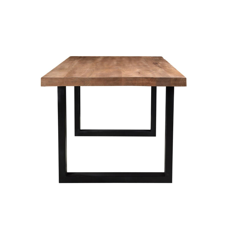 Eettafel Brix Eettafel Mangohout Naturel hout 160x90 cm 12494-Eettafels-Livingfurn