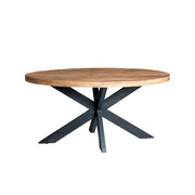Eettafel Brix Eettafel Mangohout Naturel hout 160x90 cm 13407-Eettafels-Livingfurn