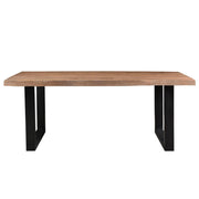 Eettafel Brix Eettafel Mangohout Naturel hout 220x100 cm 11560-Eettafels-Livingfurn