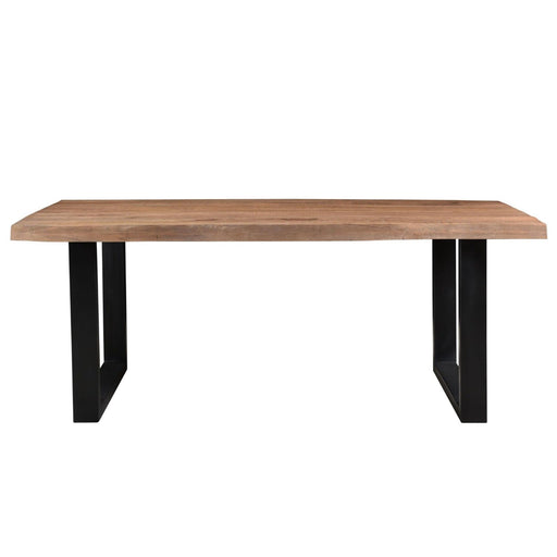 Eettafel Brix Eettafel Mangohout Naturel hout 220x100 cm 11560-Eettafels-Livingfurn