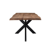 Eettafel Brix Eettafel Mangohout Naturel hout 220x100 cm 11978-Eettafels-Livingfurn