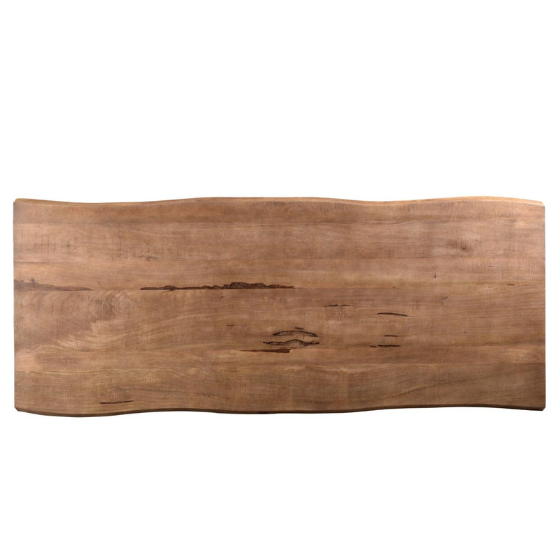 Eettafel Brix Eettafel Mangohout Naturel hout 220x100 cm 11978-Eettafels-Livingfurn