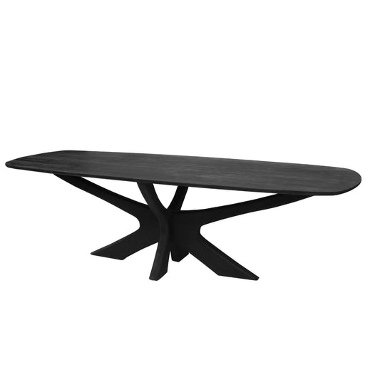 Eettafel Brix Eettafel Mangohout Zwart 250x105 cm-Eettafels-Livingfurn