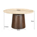 Eettafel Brix Valentino Mangohout Beige 130 cm-Eettafels-Livingfurn