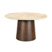 Eettafel Brix Valentino Mangohout Beige 130 cm-Eettafels-Livingfurn