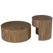 Eettafel Bruin Mangohout hout 75 cm 75x75x30 cm-Bijzettafels-J-Line