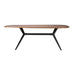 Eettafel Chase Organic Rectangular MDF Zwart 180x90 cm-Eettafels-Creating Home
