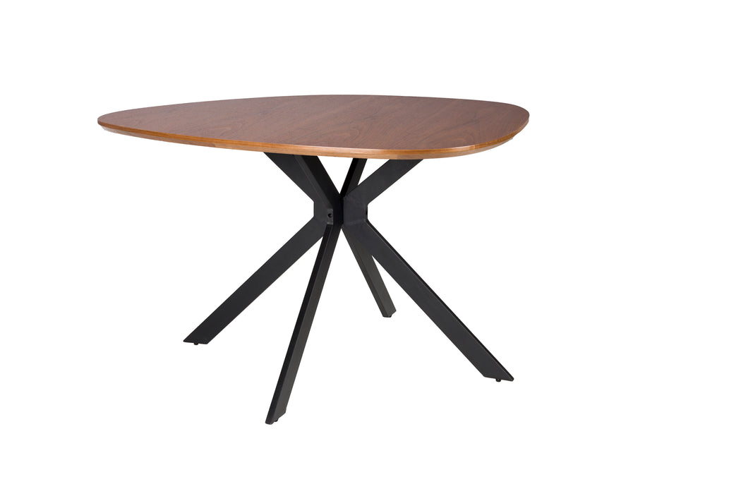 Eettafel Chase Organic Rond MDF Zwart 110x110 cm-Eettafels-Creating Home
