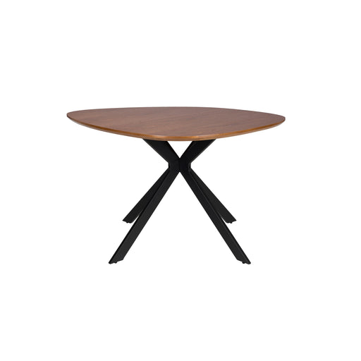 Eettafel Chase Organic Rond MDF Zwart 110x110 cm-Eettafels-Creating Home