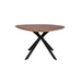 Eettafel Chase Organic Rond MDF Zwart 110x110 cm-Eettafels-Creating Home