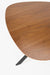 Eettafel Chase Organische Vorm MDF Zwart 110x110 cm