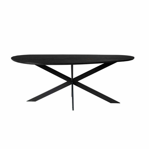 Eettafel Cloud 180 cm Eiken Zwart 180x84x76 cm-Eettafels-Starfurn