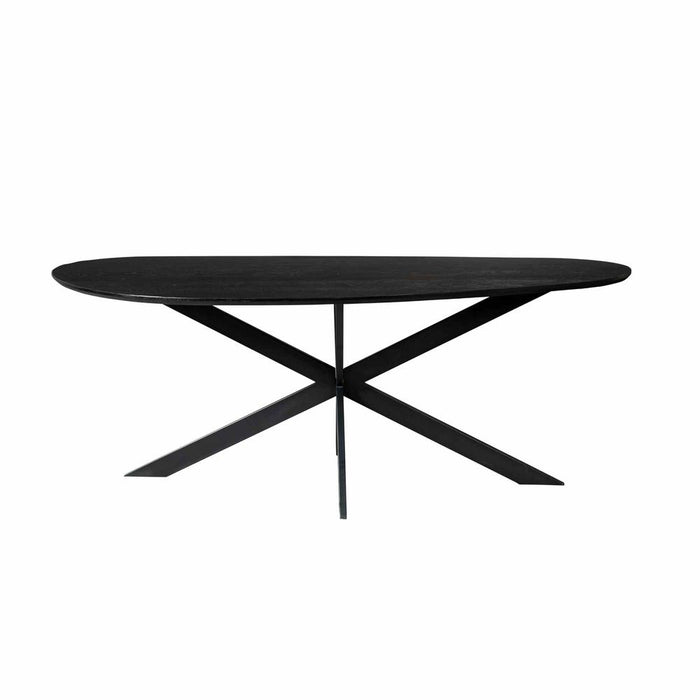 Eettafel Cloud - 180 cm - Eiken - Zwart-Eettafels-Starfurn