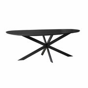 Eettafel Cloud 210 cm Eiken Zwart 210x98x76 cm-Eettafels-Starfurn