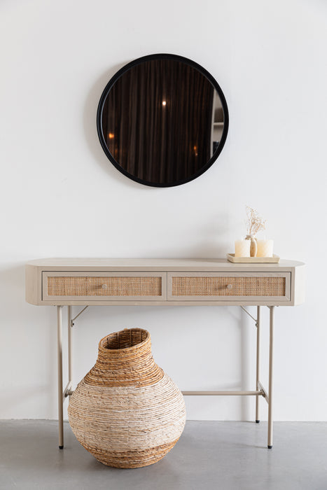 Eettafel Consoletafel Amaya 2dr MDF Beige 40x120 cm-Eettafels-Creating Home