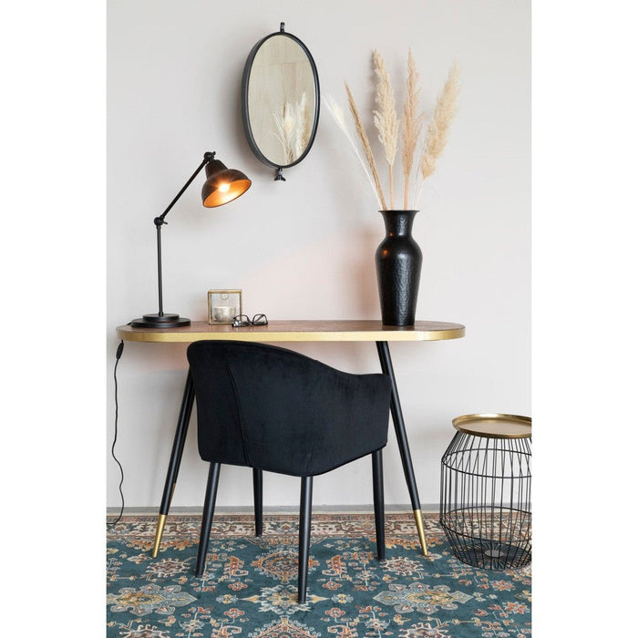 Eettafel Consoletafel Denise Ash veneer Goud 41x121 cm-Eettafels-Creating Home