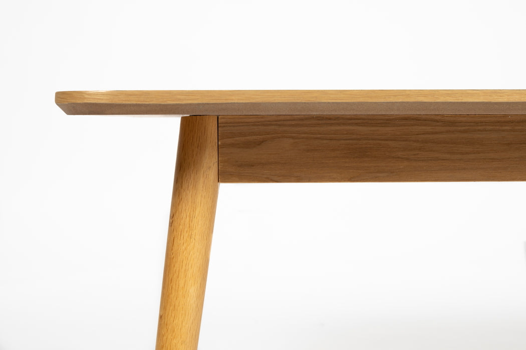 Eettafel Consoletafel Fabio 120x40 Eikenfineer Naturel 40x120 cm-Eettafels-Creating Home