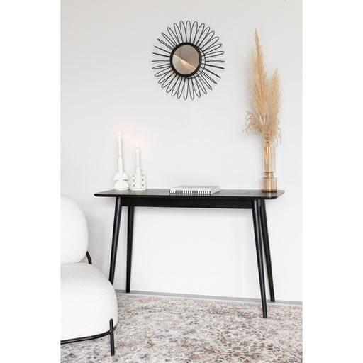 Eettafel Consoletafel Fabio 120x40 Eikenfineer Zwart 40x120 cm-Consoletafels-Creating Home