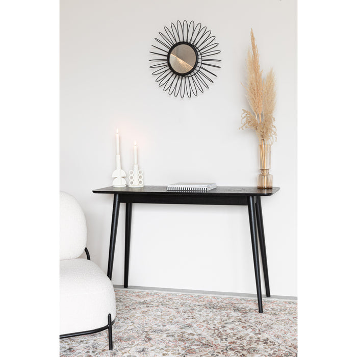 Eettafel Consoletafel Fabio 120x40 Eikenfineer Zwart 40x120 cm-Consoletafels-Creating Home