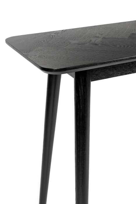 Eettafel Consoletafel Fabio 120x40 Eikenfineer Zwart 40x120 cm-Eettafels-Creating Home