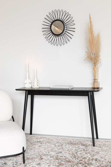 Eettafel Consoletafel Fabio 120x40 Eikenfineer Zwart 40x120 cm-Eettafels-Creating Home