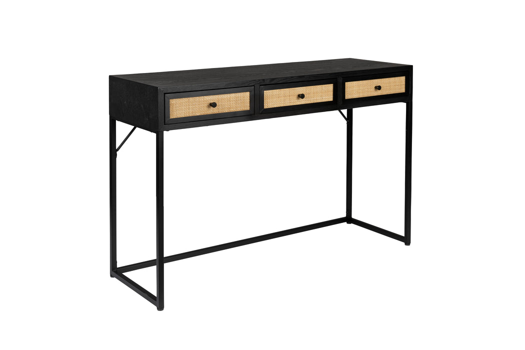 Eettafel Consoletafel Guuji MDF Zwart 40x120 cm-Eettafels-Creating Home