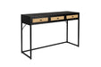 Eettafel Consoletafel Guuji MDF Zwart 40x120 cm-Eettafels-Creating Home