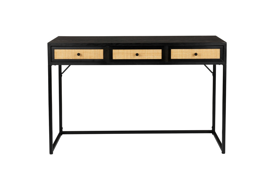 Eettafel Consoletafel Guuji MDF Zwart 40x120 cm-Eettafels-Creating Home