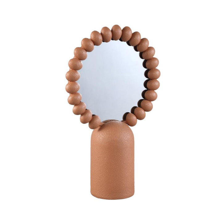 Eettafel Danae Roestbruin IJzer Rond Dotted Tafel Spiegel-Spiegels-PTMD