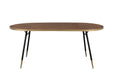 Eettafel Denise 200 Ash veneer Zwart 90x200 cm-Eettafels-Creating Home