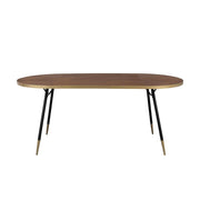 Eettafel Denise 200 Ash veneer Zwart 90x200 cm-Eettafels-Creating Home