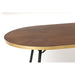 Eettafel Denise Oval 180 Ash veneer Zwart 90x180 cm