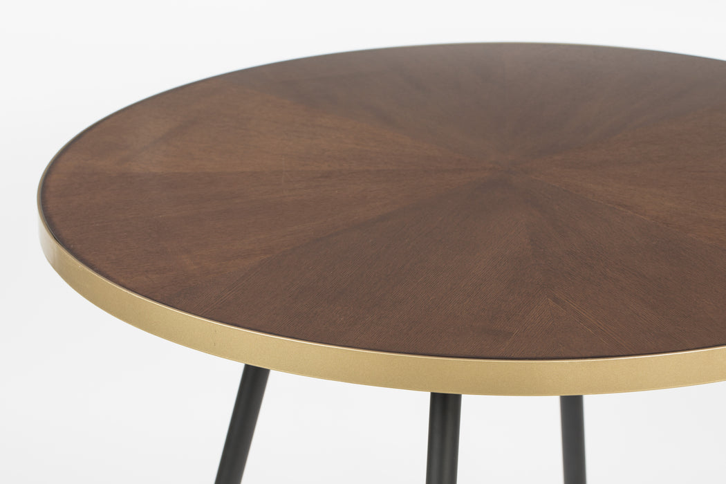 Eettafel Denise Rond Ash veneer Zwart Ø91x75 cm-Eettafels-Creating Home
